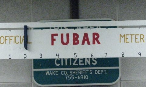 I am the #ncga FUBAR Meter. I may not know what time it is, but I can tell you exactly how F'd up things are at the moment. Esse Quam Videri. #ncpol