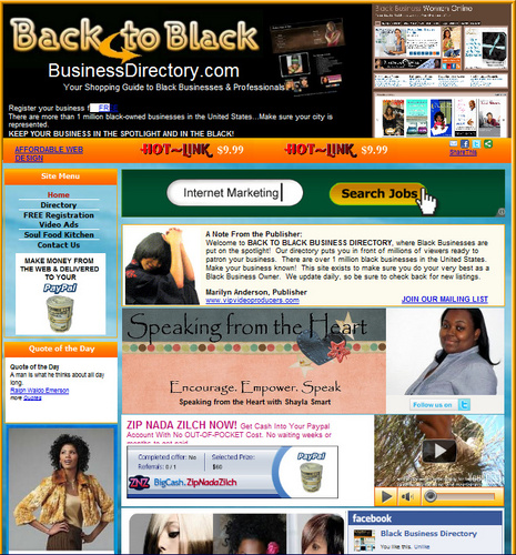 BACK TO BLACK BUSINESS DIR. puts you in front of millions of viewers ready to patron your business.  We exists to make sure you do your best as a Blk Bus. owner