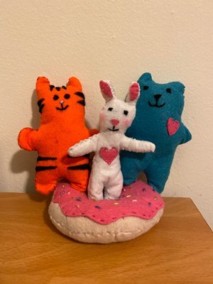 Let your imagination soar with these one-of-a-kind hand-sewn felt creations!