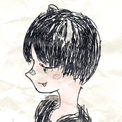 くまたりん Kumatarin 女の子をちゃんと骨格から書こうとしたら韓国系イラストっぽい男の子になり 無理やり後ろ髪を足しても女の子になりきれなかった事から生まれた1枚です