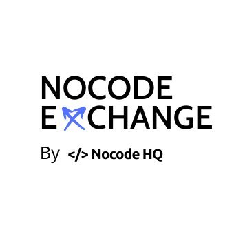 🔀 Buy or Sell #Nocode Projects, Services and Domains. Follow @nocodeexchange for updates on new listings. Made by @NocodeHQ