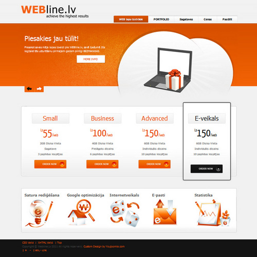 WEBline_2011's profile picture. WEBline.lv ir radošs uzņēmums, kas piedāvā mājas lapu izstrādi, nodrošinot to ar profesionālu saturu un reklāmu Interneta tīmeklī.