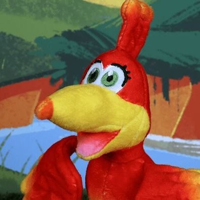 I'm Kazooie the Breegul bird, i don't think breeguls are very common of a bird, Banjo recently vanished, Spell ICUP. And part of Parody United