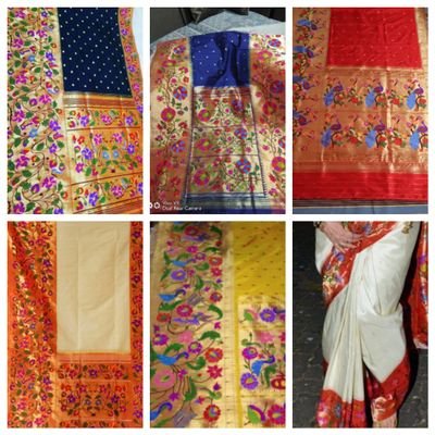 Pure silk handloom paithani saree 
All pathan available and order available