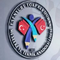 TOKİ ALİ DURAN MESLEKİ veTEKNİK ANADOLU LİSESİ (@tokialiduranme1) Twitter profile photo