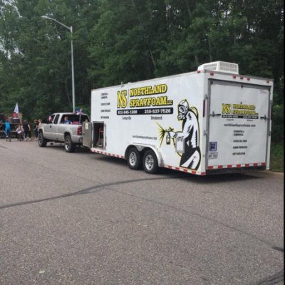 We are proud of our team of 5 & value our customers by making sure we meet their spray foam or fiberglass insulation needs #northlandsprayfoam #insulation