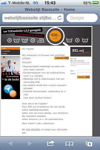 Topsite ! Een unieke combinatie van Design, Gebruiksgemak en Betaalbaarheid.