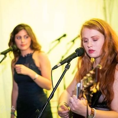 Sisters, buskers, singer/songwriters from Staffordshire, England