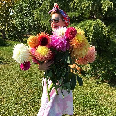 Kate - always gardening, always cooking, as keen as mustard, loves a dahlia