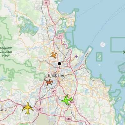 Twitter Bot for ADS-B Flight Traffic near #brisbaneairport - #RaspberryPi running PiAware - I also load alerts for other locations of interest  #ADSB #dump1090