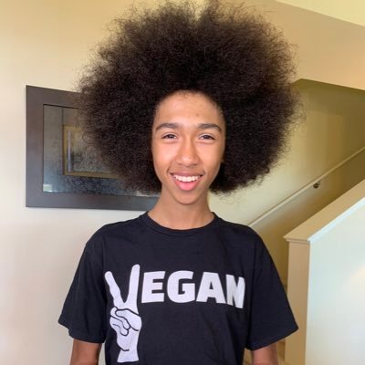 Hi I’m Tabay Atkins, the youngest certified yoga teacher in America and a Vegan Chef. My mission is to help people who have cancer with yoga & veganism🧘🏽‍♂️🌱