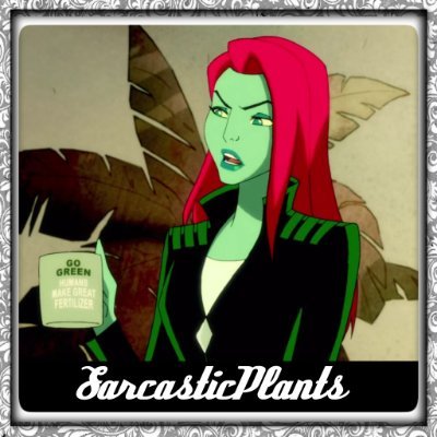 Plants rule. Taken by my love @MouthyPigtails. @AlluringlyToxin is me in human form. @TeamArrowRP #BoneHead #Parody (Harley Quinn DC RP/MC21+)