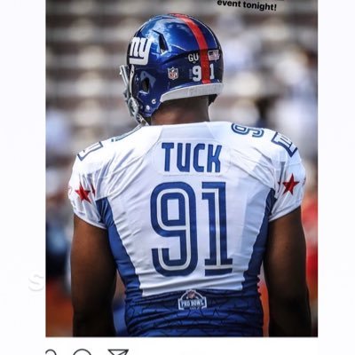 GOD IS GOOD!!! Official twitter for pro bowl defensive end Justin Tuck. For media, marketing or charitable inquiries please contact Rotto@teamwass.com