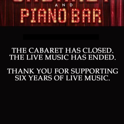 The Cabaret South Beach has closed. The live music has ended. Thank you for supporting live music for the past six years!