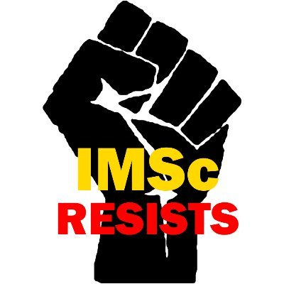 Twitter account of the IMSc Students Resistance. We are an unofficial students body from IMSc.