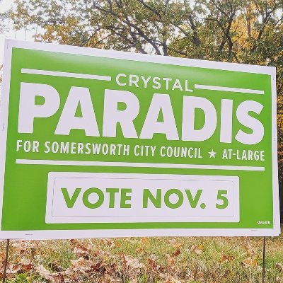 Thank you for electing Crystal Paradis, Somersworth City Councilor, At-Large! | she/her #NHRainbowCity #SomersworthLOVE