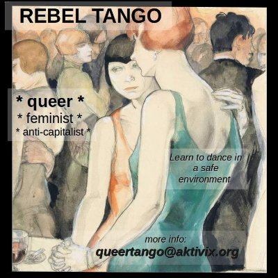 Queer, feminist, anti-capitalist tango.

queertango@aktivix.org