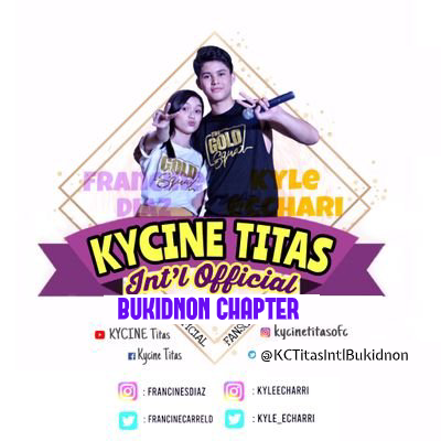 United for Kyle Echarri and Francine Diaz all the way from the beautiful province of Bukidnon, the Pineapple Capital of the World!

No to Fandom war 🚫