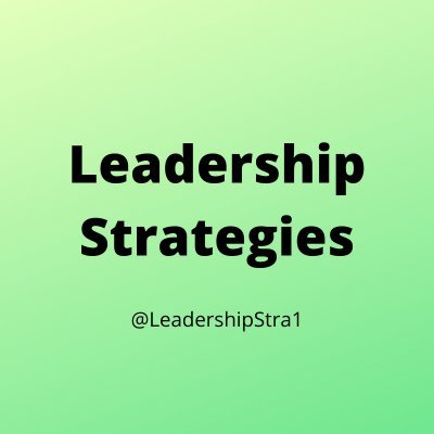 Finding the best Leadership Strategies across Twitter and the web and compiling them here. Follow us and RT us!
#Leadership #LeadershipDevelopment #Leaders