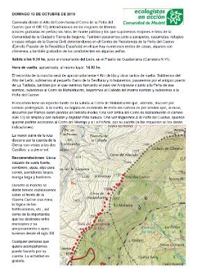 Cuenta oficial de Ecologistas en Acción/ Sierras CM (Sierra de Guadarrama, Sierra de Malagón, Sierra Norte... Las sierras de la Comunidad de Madrid.)