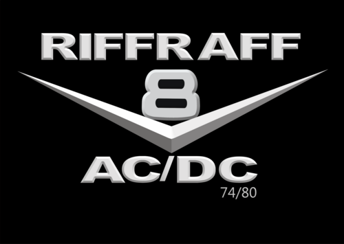 RIFF RAFF V8 Tributo a era BON SCOTT no AC/DC(74/80) - O Puro Rock n Roll.