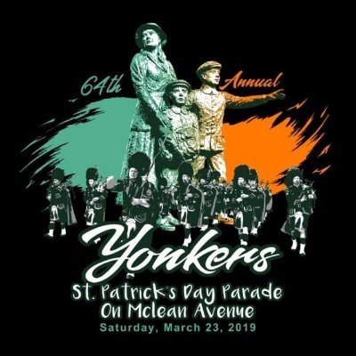 The Yonkers St. Patrick's Day Parade on McLean Avenue. Celebrating the Feast Day of St. Patrick in Yonkers since 1956. Parade is Saturday, March 21, 2020.