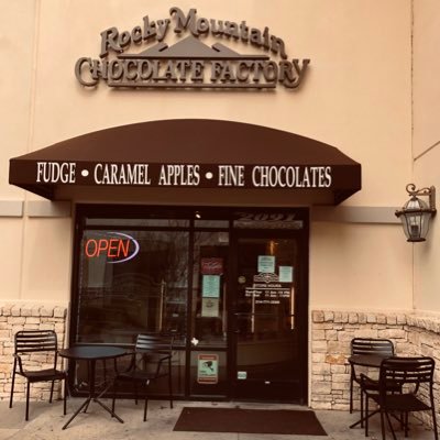 Rocky Mountain Chocolate Factory. Rockwall’s source for confectionery delights. Located at the Harbor.
