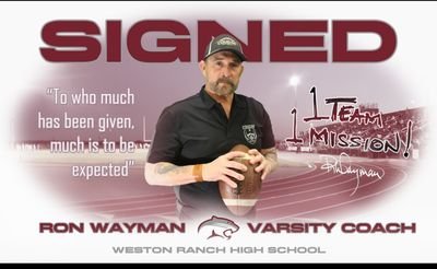 Coach Wayman-Weston Ranch Football