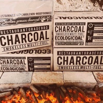 Ecologicoal is charcoal made from sustainable waste biomass such as olive pomace. Use Ecologicoal to help fight deforestation, #sustainable ♻️