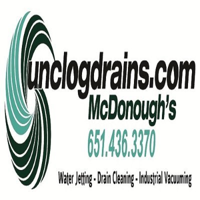 unclog_drains's profile picture. McDonough’s is a drain and sewer cleaning company located in St Paul, MN. Also specializing in water jetting, pump truck service, video inspection, and thawing.