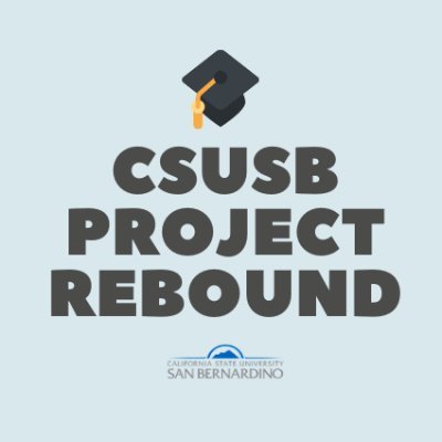 Project Rebound is a program that helps formerly incarcerated individuals successfully reintegrate into society through Cal State, San Bernardino.
