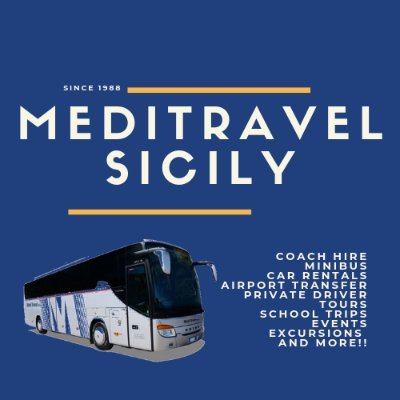 MediTravel srl with an office in Cefalù offers car and minibus rentals in Sicily, airport transfers, guided excursions, coach hire, trips, pilgrimages and more.
