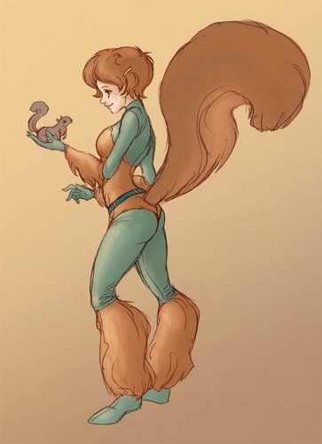 The Superhero Squirrel Girl & sidekick, Tippy Toe the squirrel. Former member of the GLI, defeater of Dr. Doom, & new nanny to the Cage's cutsey wootsey angel.