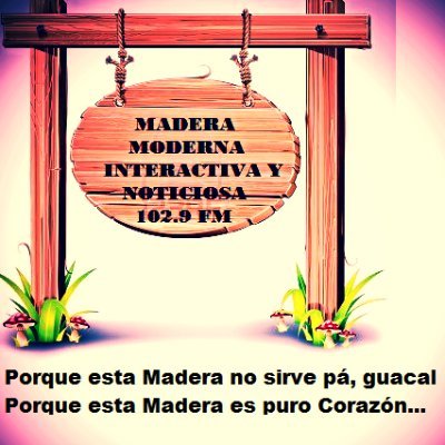 Madera1029fm's profile picture. Hombre, Cristiano Evangelico, amante de la lectura y amigo de personas que practiquen el amor con rasgos de honestidad y sensibilidad racional.