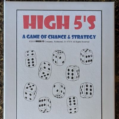 HIGH 5'S Dice Game is fun, friendly, family entertainment. Game creating, designing, prototyping, manufacturing, marketing, distributing. 765-598-53sixtynine