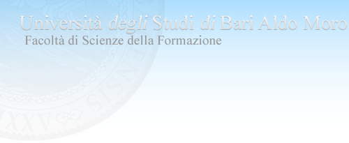 Questo è il profilo ufficiale della Facoltà di Scienze della Formazione dell'Università degli Studi di Bari Aldo Moro