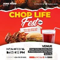 Chopfest_benin's profile picture. The biggest junk food festival Benin February 14th 2020    Instagram :@Chop_fest.benin
