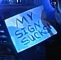 bringing you the best and worst wrestling signs... follow @lolcrowd for signs from around the world of sport!
