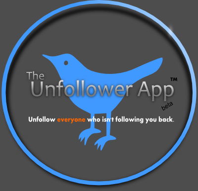 UnfollowerApp's profile picture. The unfollower app is a free Twitter tool that allows you to automatically unfollow everyone who isn't following you back. Please check it out! Thank you.