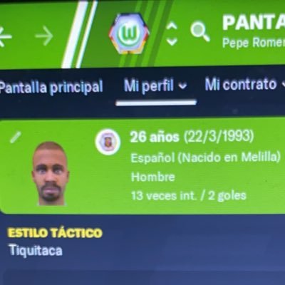 RomeroFM5's profile picture. Entrenador del VFL Wolfsburg fm20