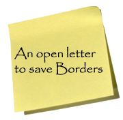 I would like to save Borders Bookstores! But I failed. Hello Barnes & Noble looking at you...