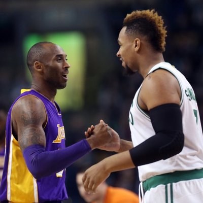 Jared Sullinger of the Boston Celtics stands on the court during a