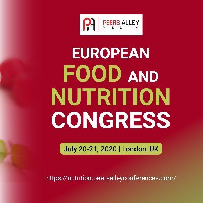 “Nutrition and Food Technology World Congress 2020” schedule to be held on July 20-21, 2020 in London, UK