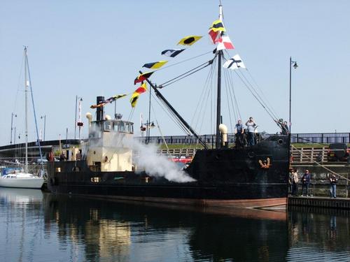 Ex Admiralty Victualling Inshore Craft VIC 96 was built for the Navy by Dunstans of Thorne in Lincolnshire in 1945. VICs were based on the Clyde Puffer.