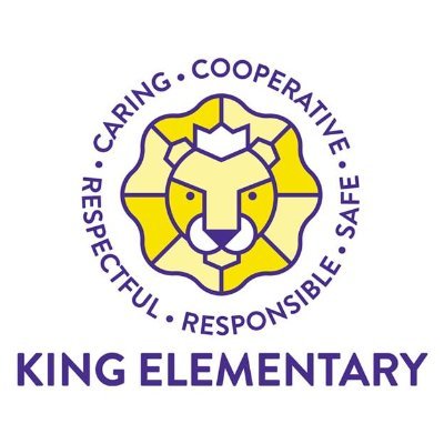 King Elementary School, Principal Mr. James Bergeron, K-5 STEAM School. Our Core Values: Be Caring, Be Cooperative, Be Respectful, Be Responsible, Be Safe.