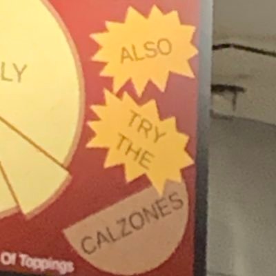 also try the calzones