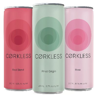 Cørkless delivers a premium blend of California wine in a sleek, single-serve package. 21+