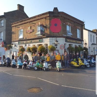 Classic & Modern  Riding scooter club from South London attending rallies and ride outs