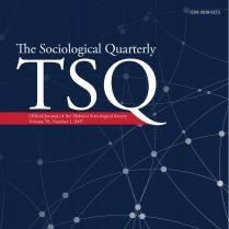 The Sociological Quarterly is the official journal of @MidwestSoc. The journal is edited by Jonathan Coley (@jcoleysociology) and published by Taylor & Francis.