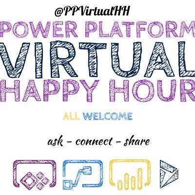 Power Platform Virtual Happy Hour. A regular hourly call to bring the PP community together.
Next call 7th April, 7pm GMT